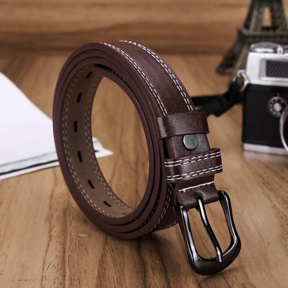 Fashion Women Lady Girls Skinny Waist Belt Thin Leather Buckle Narrow Waistband