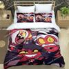 Cartoon Helluva-Boss Bettwäsche-Sets Anime Blitzø Bettbezug Kissenbezug Exquisites Bettwaren-Set Verschiedene Größen Luxuriöses Geschenk