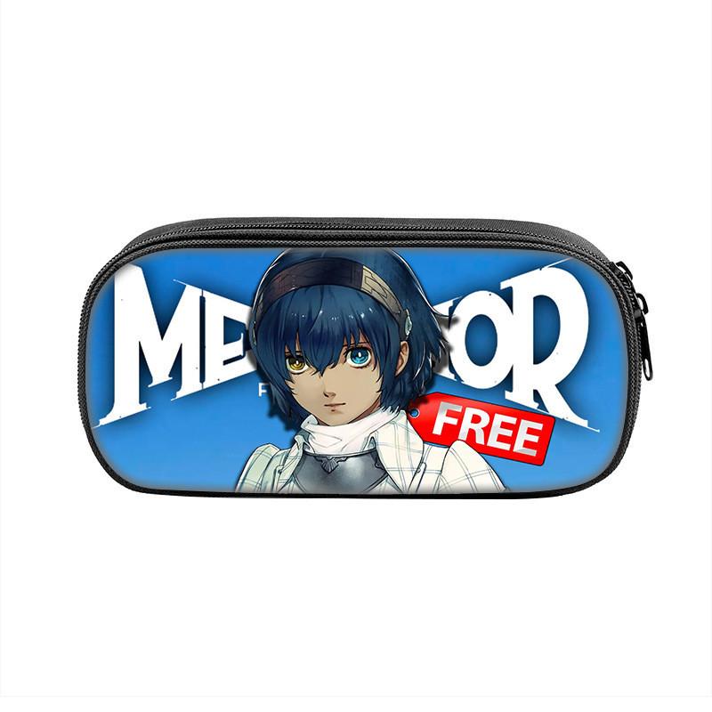 Refantazio Fantasy Theme Nylon Pencil Bag With Spacious Storage For Students