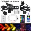 1/2/4 RGBW split machine Car Roof Star Light APP Control Fiber Optic Star Ceiling Light Starry Sky ceiling for Car Home