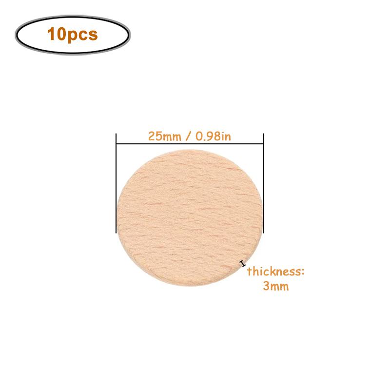 

25-70mm Natural Beech Wood Round Coins, Blank Wooden Discs for DIY Craft, Art Project, Painting, and Staining Carving Letter