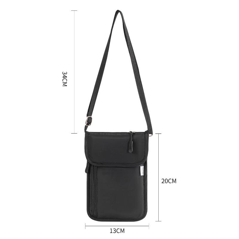 Outdoor Travel Anti-theft Wallet Waterproof Storage Neck Hanging Mobile Phone Passport Bag Crossbody Bag Multi-functional Wallet