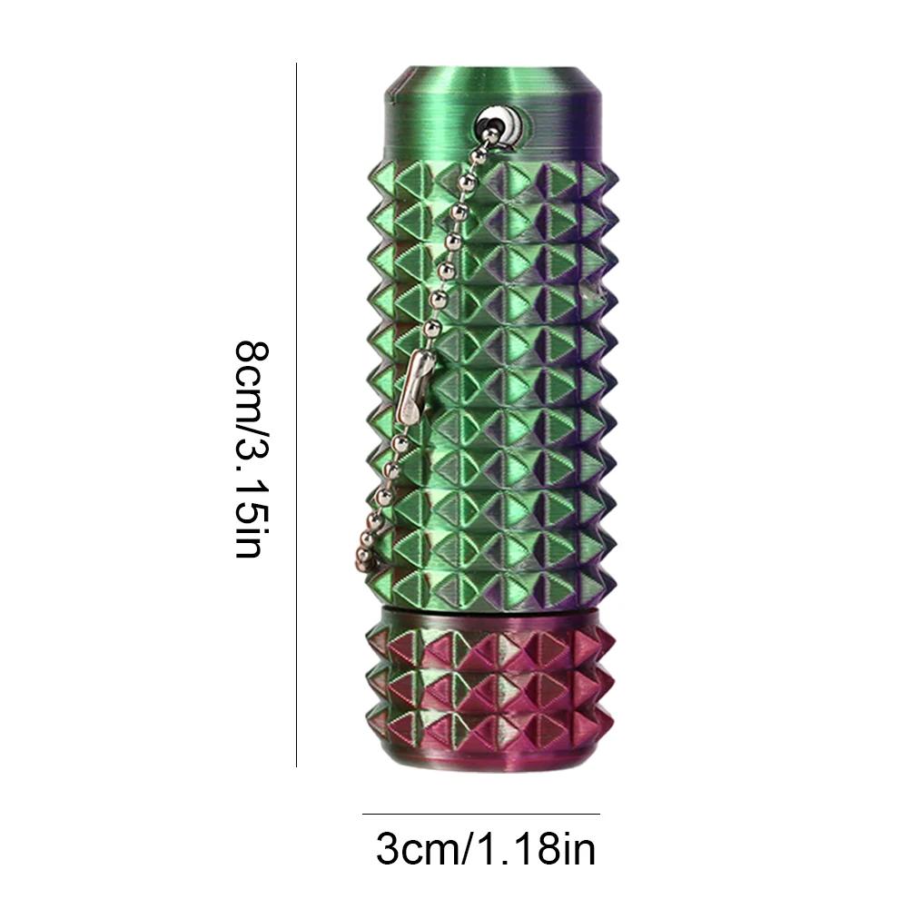 3D Printed Little Spiky Sensory Roller Toys Stress Relief Spiky Stim Tactile Keychain Mini Grippie Fidget Toys Keychain Pendant