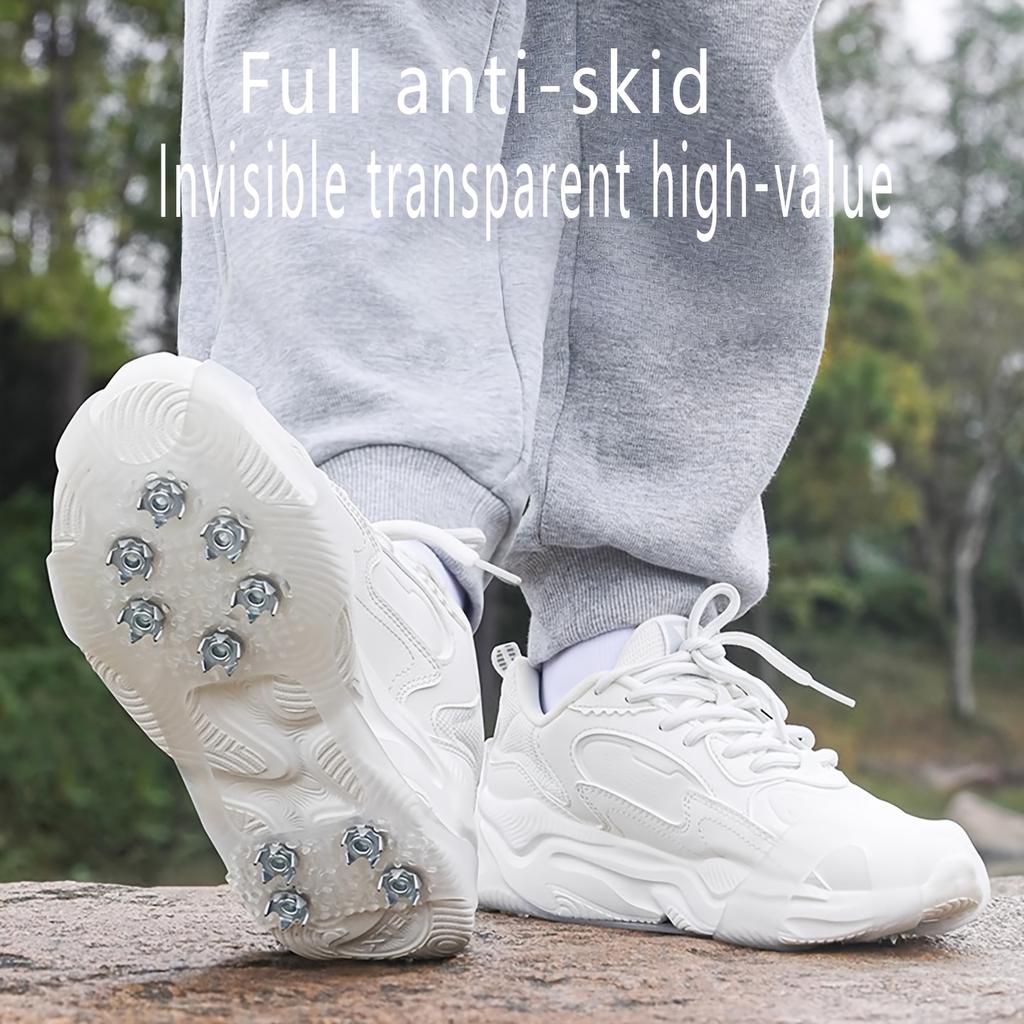 1 Pair Outdoor Anti-Slip Shoe Covers - Heavy-Duty Soles for Traction on Icy & Snowy Winter Surfaces
