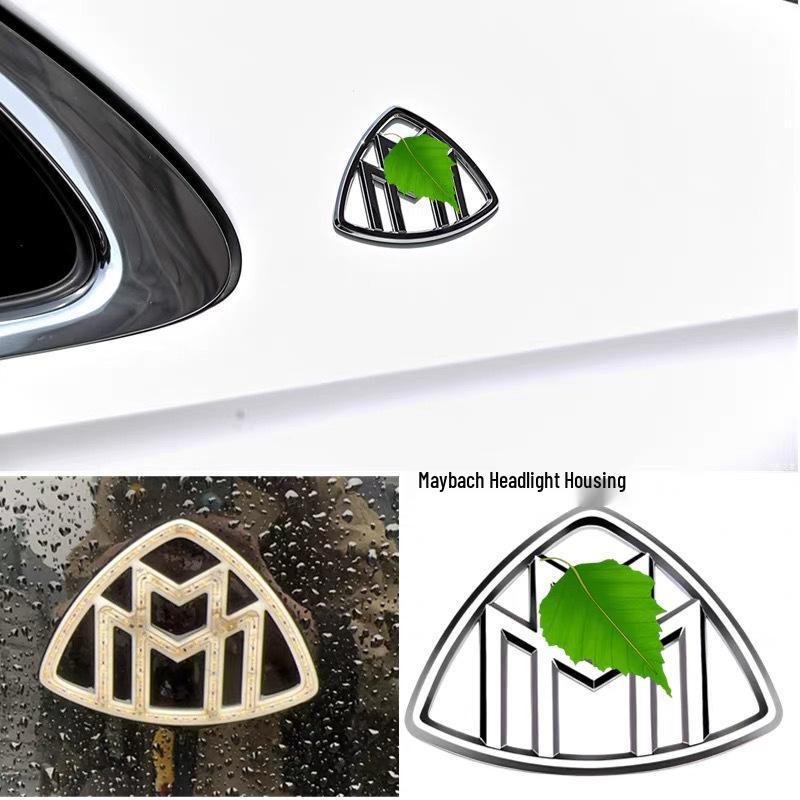 Illuminated 3D M-Logo Side Emblem Sticker for Maybach S-Class