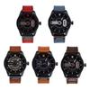 Curren 8301 Men's Leather Strap Business Calendar Watch