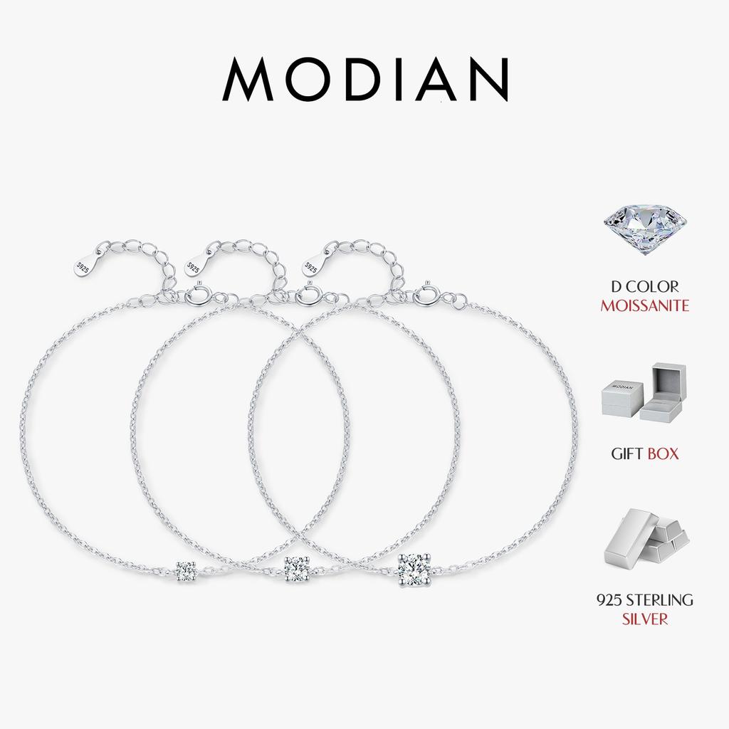 D Color Moissanite Bracelet 925 Sterling Silver Classic Minimalist Daily Link Chain Bracelet For Women Fine Jewelry