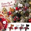 Christmas Tree Ornament with Dog In Outfit, Holiday Hanging Puppy Decoration for Festive Home Decor