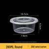 Jiexiangjia Disposable Clear Plastic Food Container with Lid