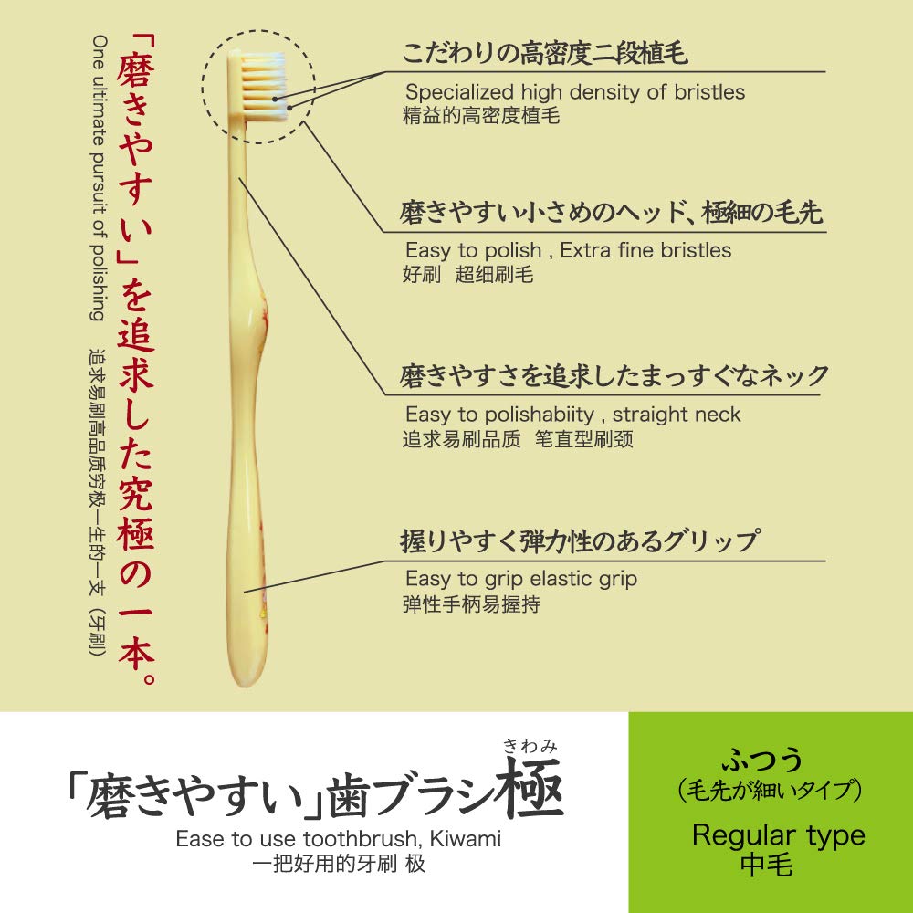 Life Range Easy-to-Brush ECO Extreme (Regular) 6-Pack [Designed by Shigeji Tanabe]
