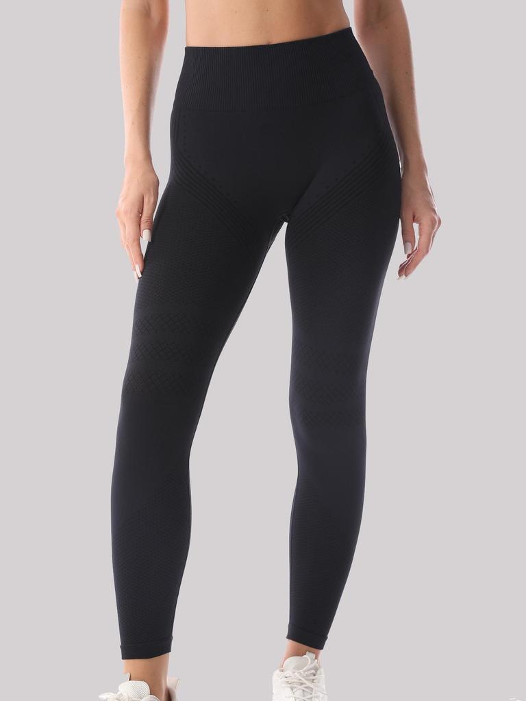 Damen Nahtlose High-Waist Yoga Leggings - Po-Lifting, Dehnbare Fitnesshose zum Laufen