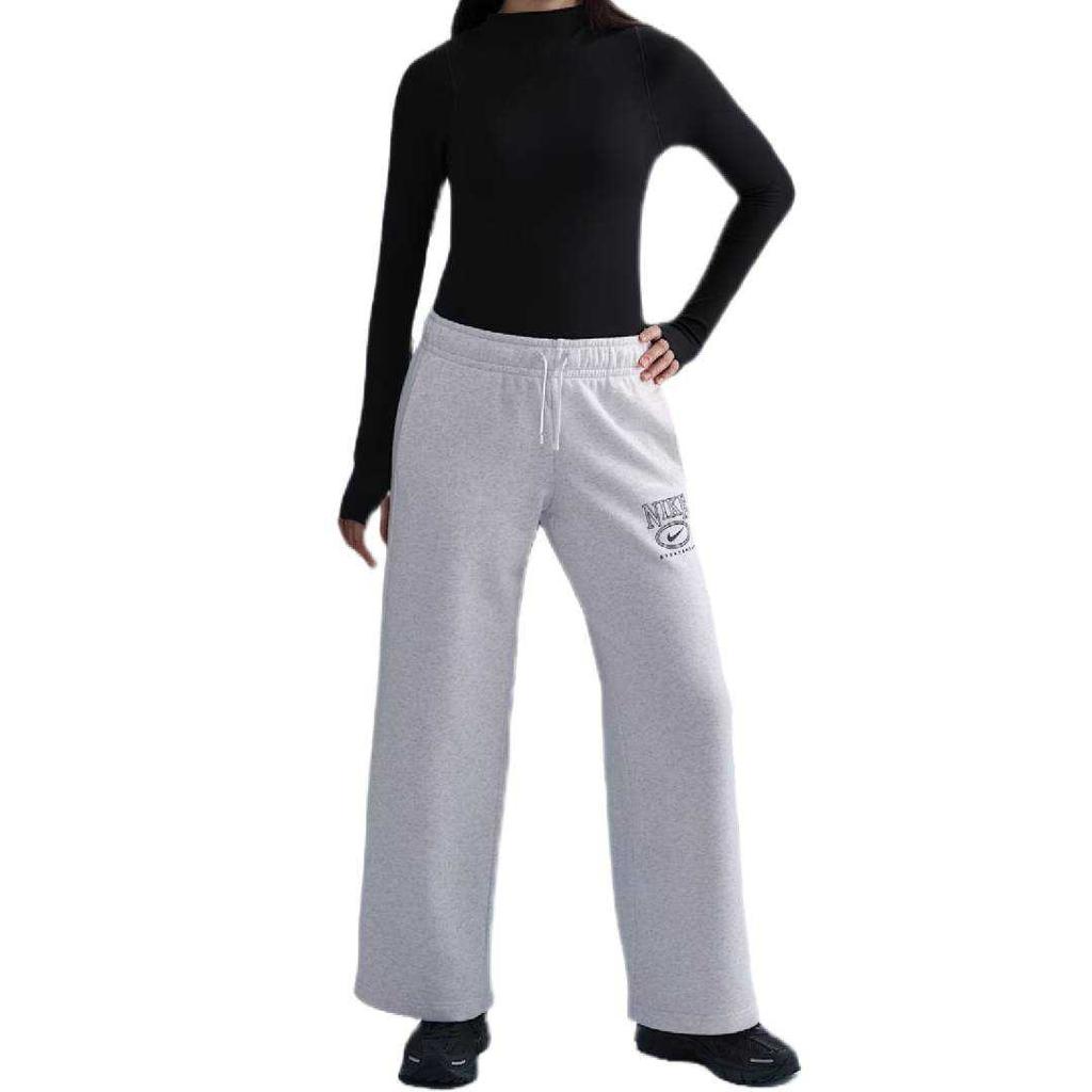 Nike Sportswear Club Fashion Simple Comfortable Solid Color Casual Pants Women Bottoms Gray HJ0870-051