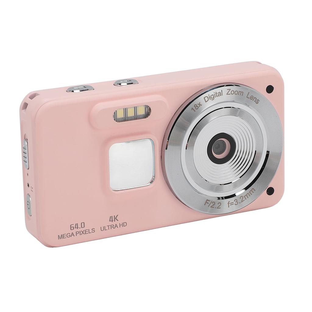 4K Digital Camera Portable 64MP 18x Zoom Autofocus Anti Shake Selfie HD Video   Camera Compact Travel Camera for Teen Boy Girl Kids