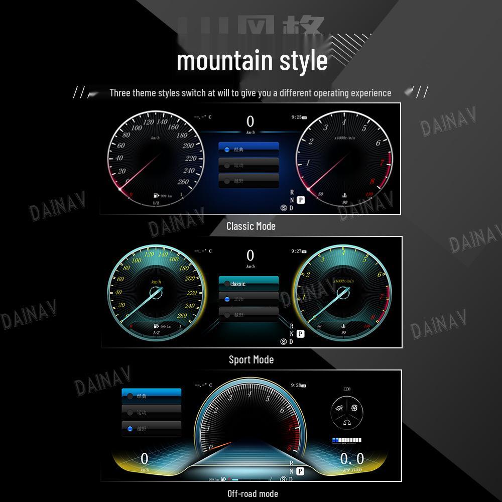 Fits 2015-2021 Mercedes-Benz V-Class W447 LCD Instrument Panel Speedometer/Odometer Modification.