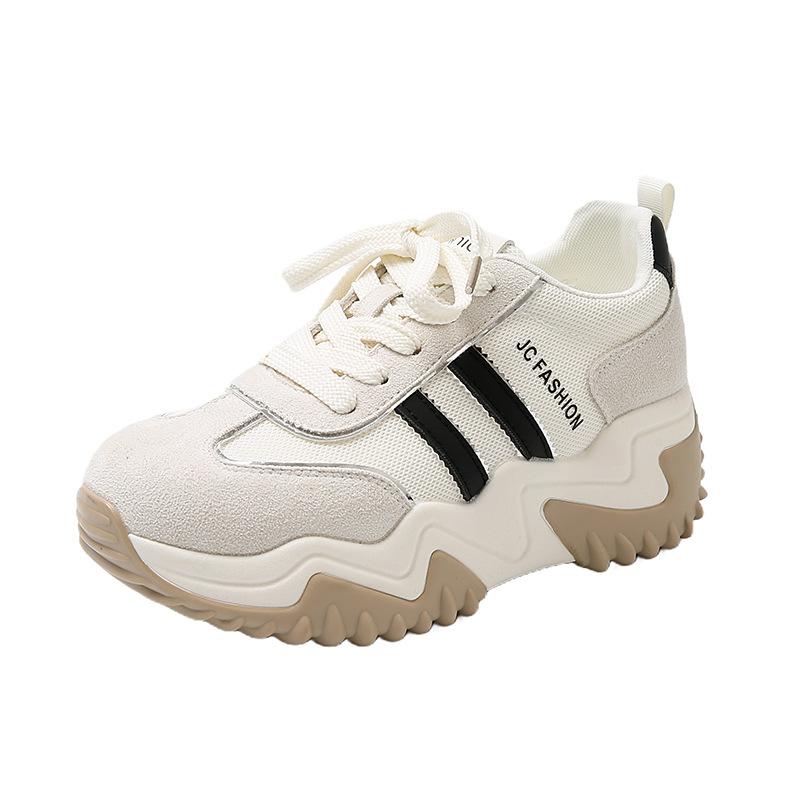 Korean Version of the New Dad Shoes for Women, Spring Student Sports Running Shoes, Casual Shoes with Heightened Thick Soles