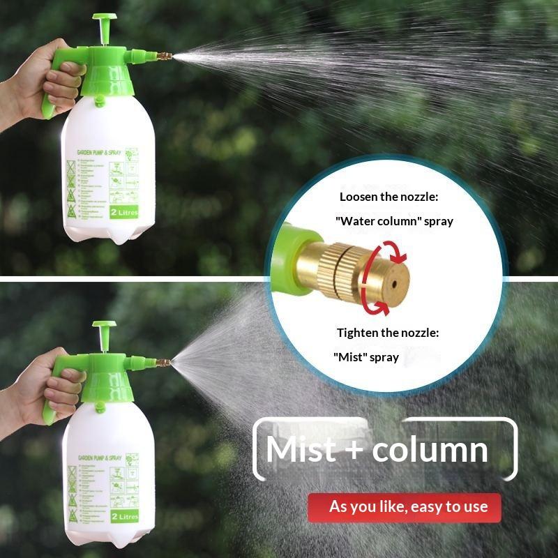 2L Plastic Garden Watering Sprayer Pressure Type Watering Can Car Wash Spray Household Disinfection Flowers Plants