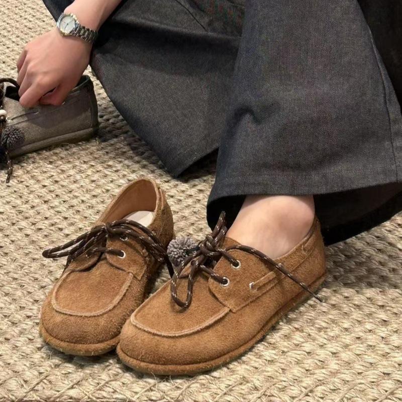 

Men Women Spring Autumn Casual Loafers LaceUp SoftSoled RoundToe New Versatile Suitable for Daily Wear and Various Occasions 37