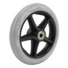 2Pcs 6in Front Wheelchair Wheel PU Wear Resistant Non Slip Universal Solid Wheelchair Tires Replacement