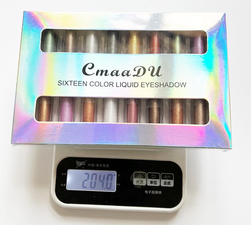 CmaaDu 16 Color 8 Installed Pearl Water Eye Shadow Is Not Easy To Take Off Makeup and Makeup