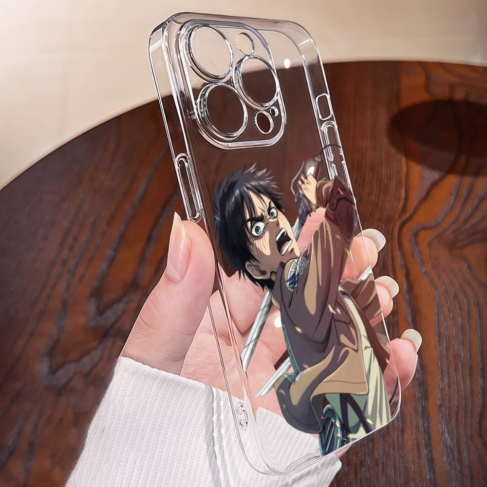 A-Attack O-On Titanes Phone Case TPU For IPhone 17 16 15 14 13 11 12 Pro Max Mini Plus Soft Transparent Soft