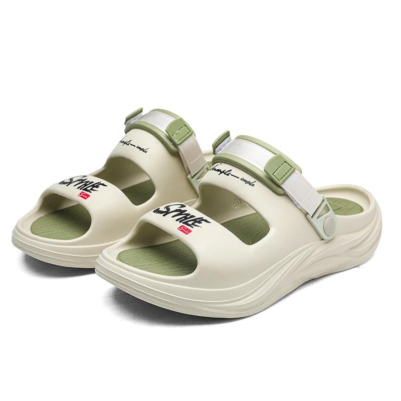 Summer Men Clogs Non-slip Thick-soled Casual Shoes Outerwear Beach Soft-soled EVA Slippers Women Slippers Sandals SIZE36-45