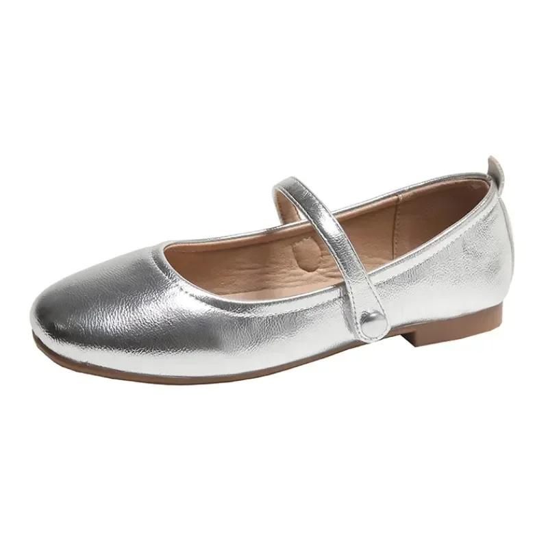 Fashion 2024 New Flats Shoes Women Casual Ballet Dance Shoes Sandals Autumn Designer Dress Shallow Walking Femme