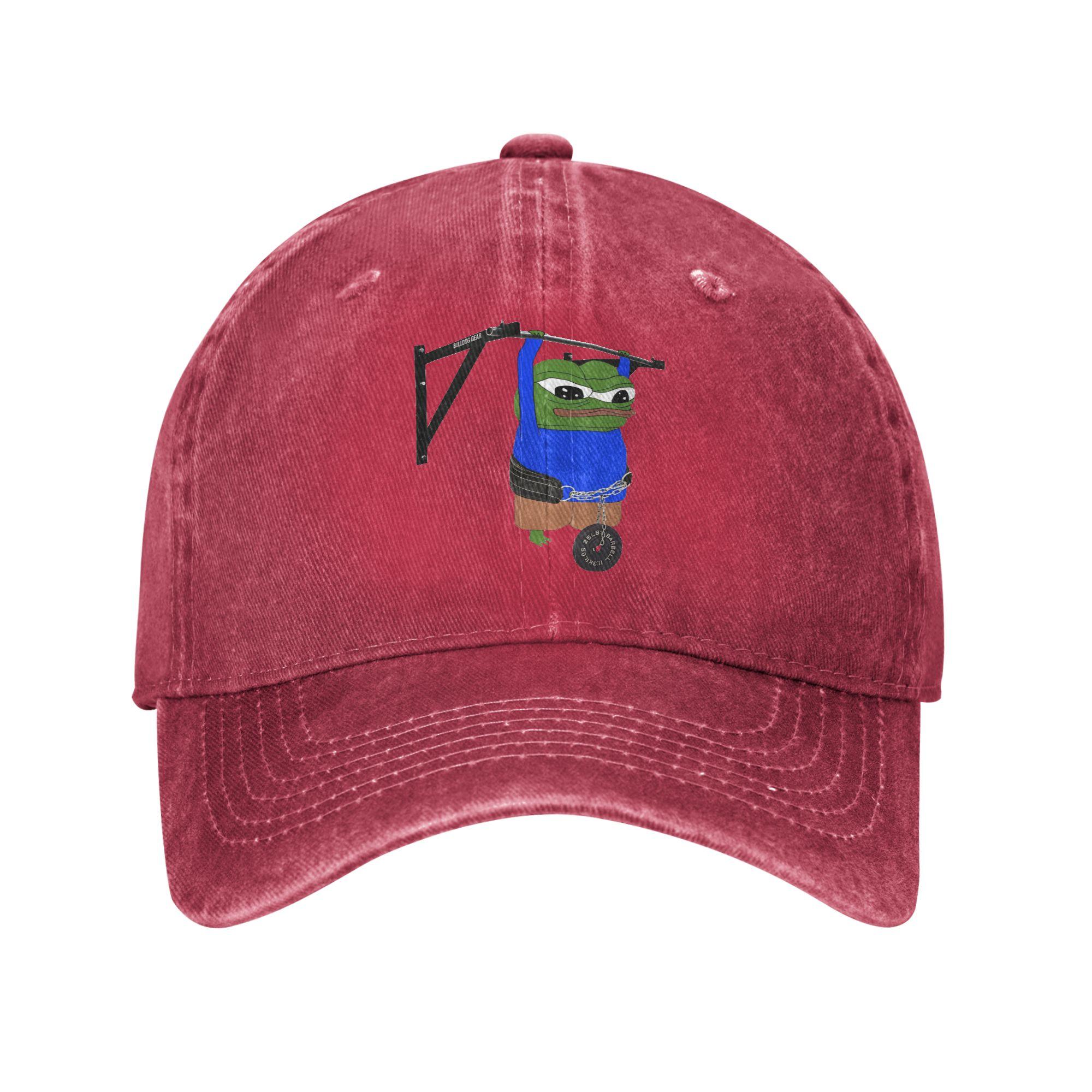 Pepe The Frog Casual Baseball Cap  Hiking Fishing Hip Hop Hats Summer Adjustable Unisex Adult Fitted Retro Baseball Caps One Size