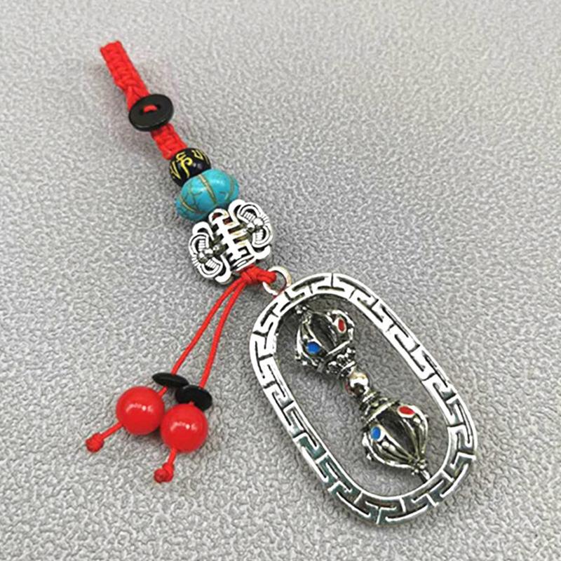 Přívěsek na klíče Tibetský šestiznakový mantra Modlitební kolo Buddhistické šperky