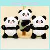 Charming Bamboo Panda Plush Keychain Soft Stuffed Animal Toy Short Plush Doll