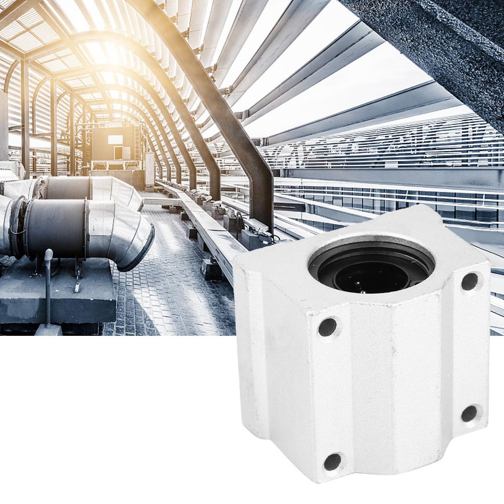 2 st SC16UU Aluminiumlegering Stängd Linjär Rörelse Lager Glidblock Linjär Lager Slider