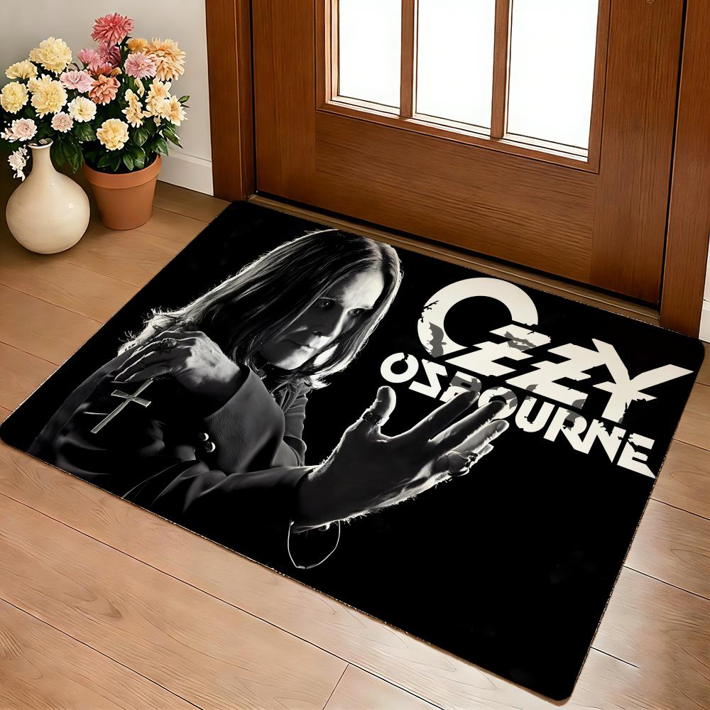 Singer O-ozzy Osbourne Floor Mat Cozy Flannel Soft Thick Non-Slip Mat For Living Room Bedroom Kitchen Decor Rugs