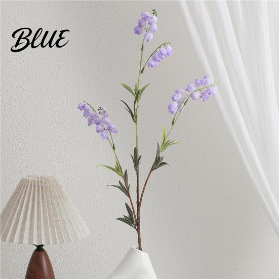 Faux Silk Flowers Valley 31.5" Decor Lily Artificial for Home of The Long Stem Bell Flowers Fake Decorative Photography