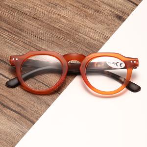 New style, niche style, Japanese retro small round frame reading glasses, classic simple and popular