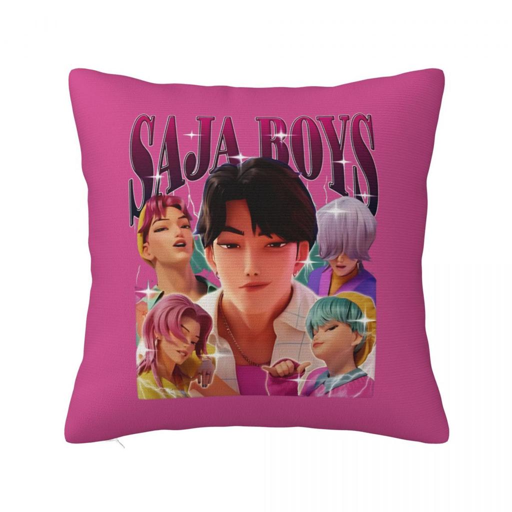 Jinu Kpop Dämonenjäger Vintage 90er Jahre Stil Wurfkissenbezug Polyester Wurfkissen Neuartiger Kissenbezug