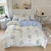 Printing Floral Bedding Set Soft Ins Single Double Queen Size Duvet Cover Flat Sheet Pillowcase Girls Home Totel Bed Linens