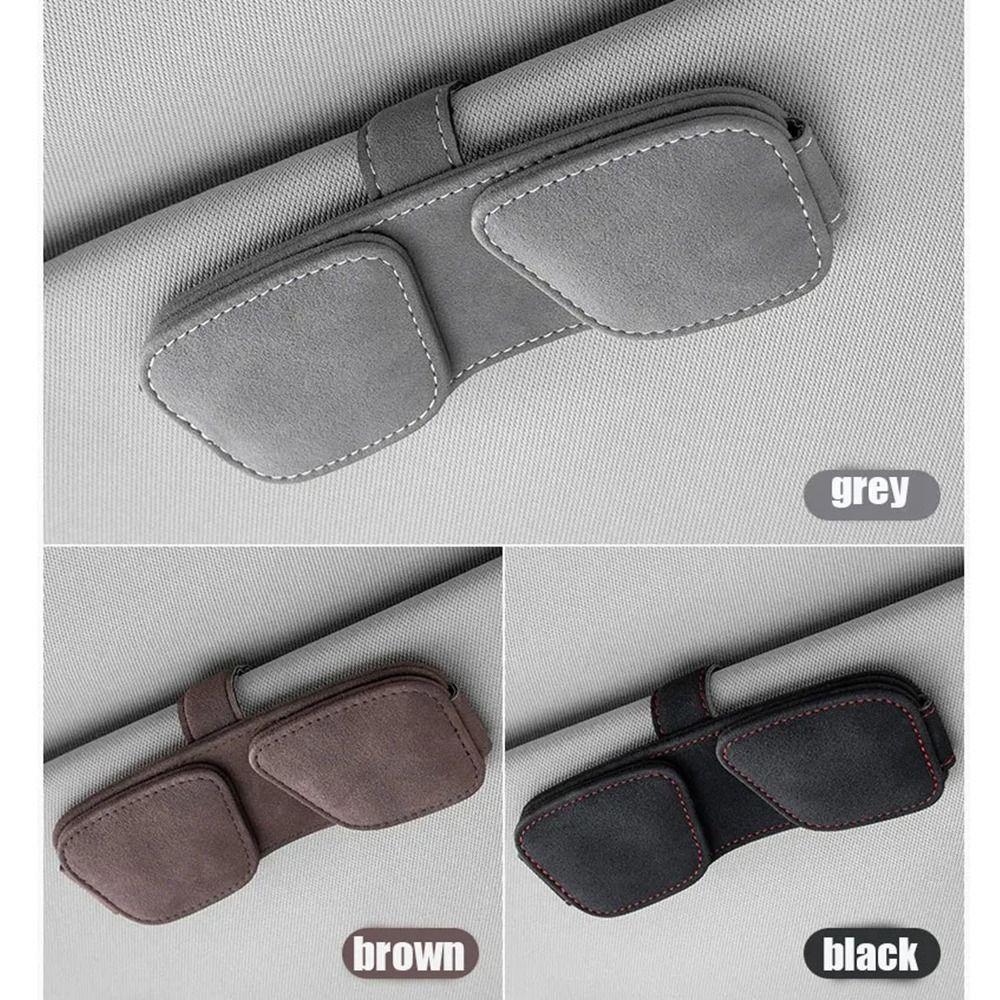 Magnetic Car Sun Visor Clip Dual Clip Card Holder Universal Auto Sun Visor Organizer  Truck