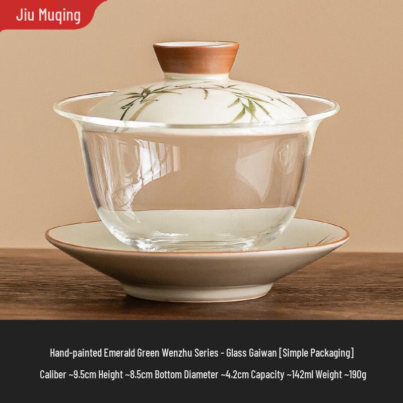 Hand-Painted Gilded Ceramic Gaiwan