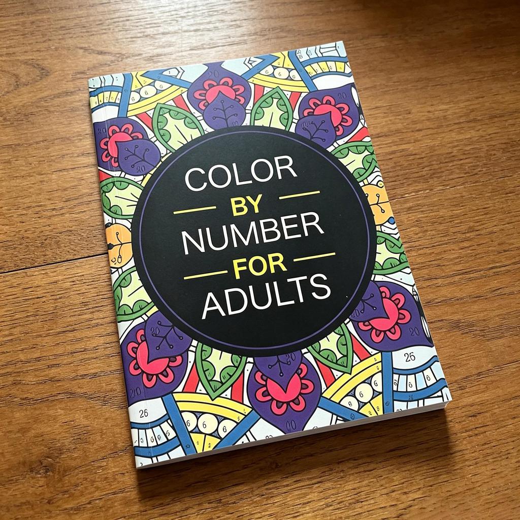 Adult Color By Number: Stress Relief & Creative Digital Coloring Book
