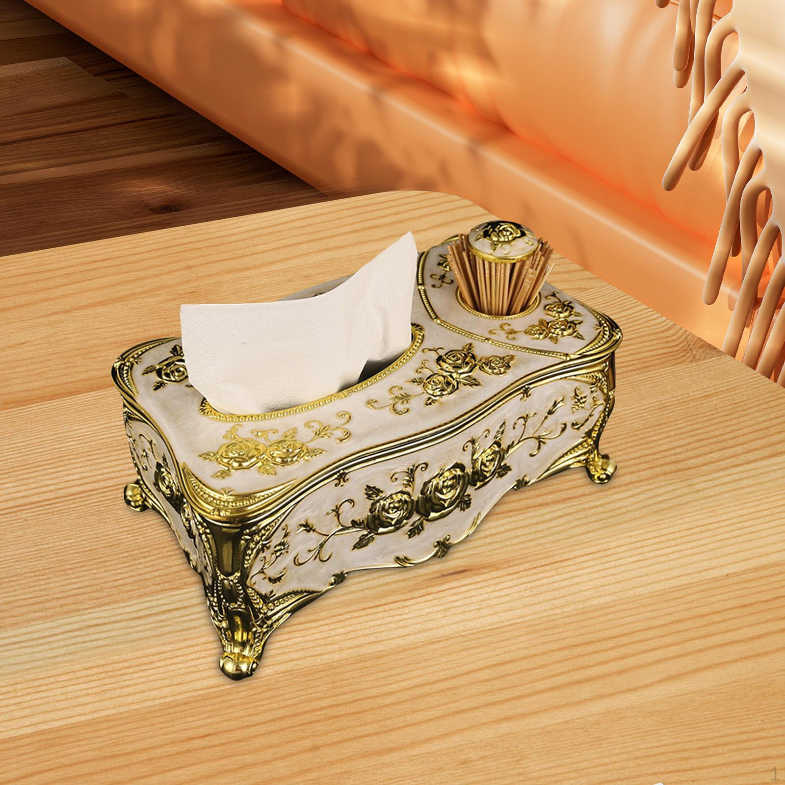 

Элегантная крышка коробки для салфеток и набор органайзеров для домашнего декора