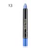 Bâton de crayon de fard à paupières nacré imperméable, 15 couleurs, paillettes durables, stylo d'ombre à paupières scintillant, Eyeliner, outils de maquillage pour les yeux