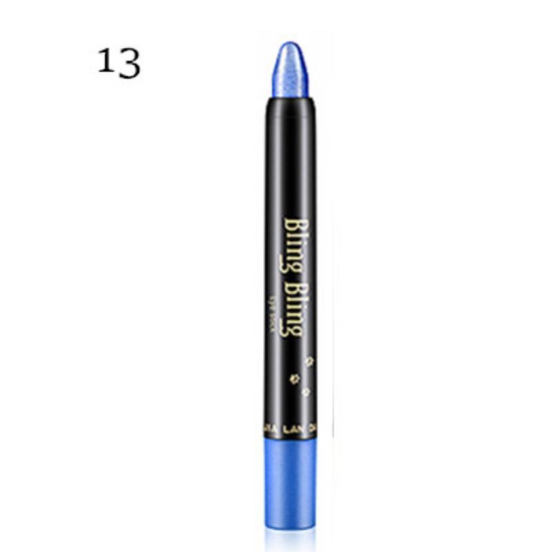 Bâton de crayon de fard à paupières nacré imperméable, 15 couleurs, paillettes durables, stylo d'ombre à paupières scintillant, Eyeliner, outils de maquillage pour les yeux