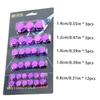 Nut Cover For Motorcycle 5 Colors Motorcycle Screw Cover 30PCS/Set Motorcycle Screw Nut Bolt Covers Rustproof Motorcycle Screw