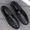 New Luxury Top Quality Men's Shoes Genuine Leather Loafers Flat Non-slip Men's Shoes Casual British Style Moccasins Office Shoes