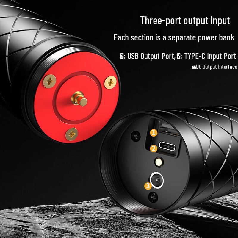 WIDE AWAKE Rechargeable Zoom Flashlight