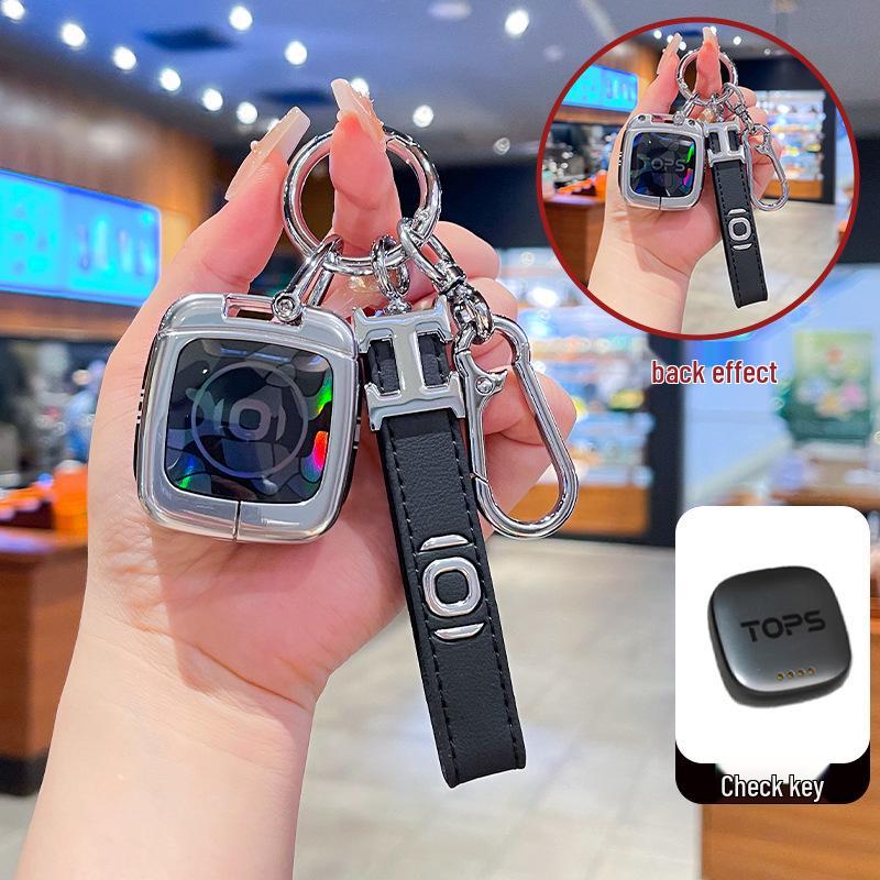 High-End Metal Key Cover for Changan Qiyuan A07 2025, A06 New Energy, and A05/A07 with Buckle