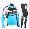 Team Version Spring and Autumn Men's Long-sleeved Cycling Suit, Quick-drying Breathable Strap Suit