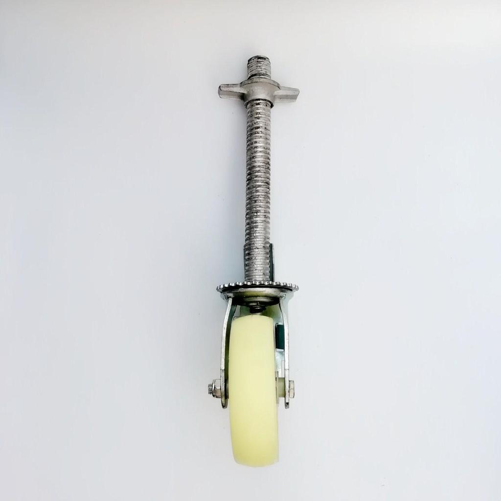 Heavy Duty Industrial Nylon Scaffolding Caster Wheel – Swivel, White, National Standard