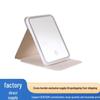 Miroir de Coiffeuse LED avec Lumière d'Appoint - Pliable et Élégant pour les Bureaux de Dortoir