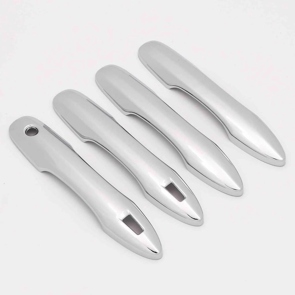 For Toyota Yaris Cross     2024 ABS Carbon Fiber Black Door Handle Cover Trims Car Styling Accessories