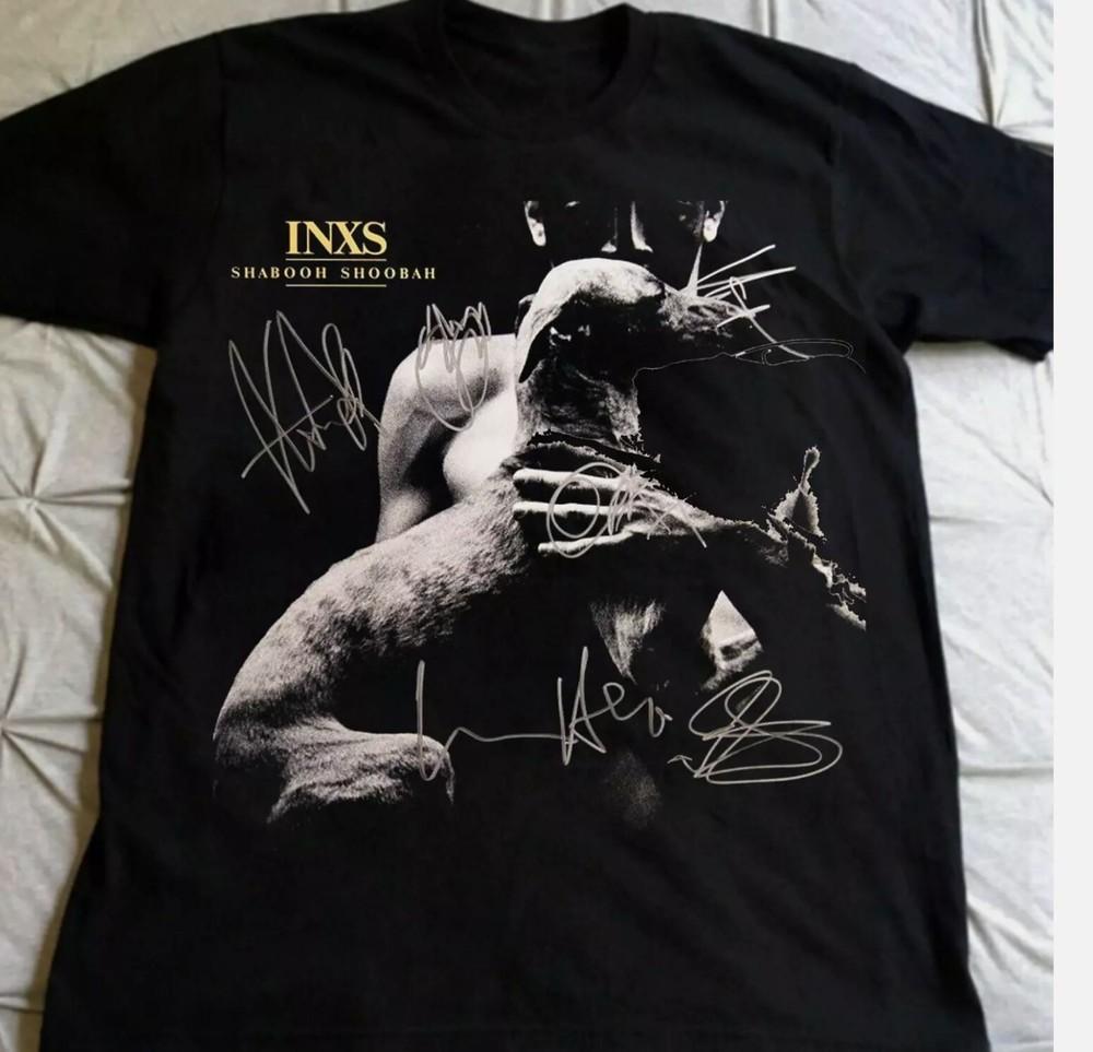 

INXS Shabooh Shoobah Unisex T Shirt Signature Black 4XL